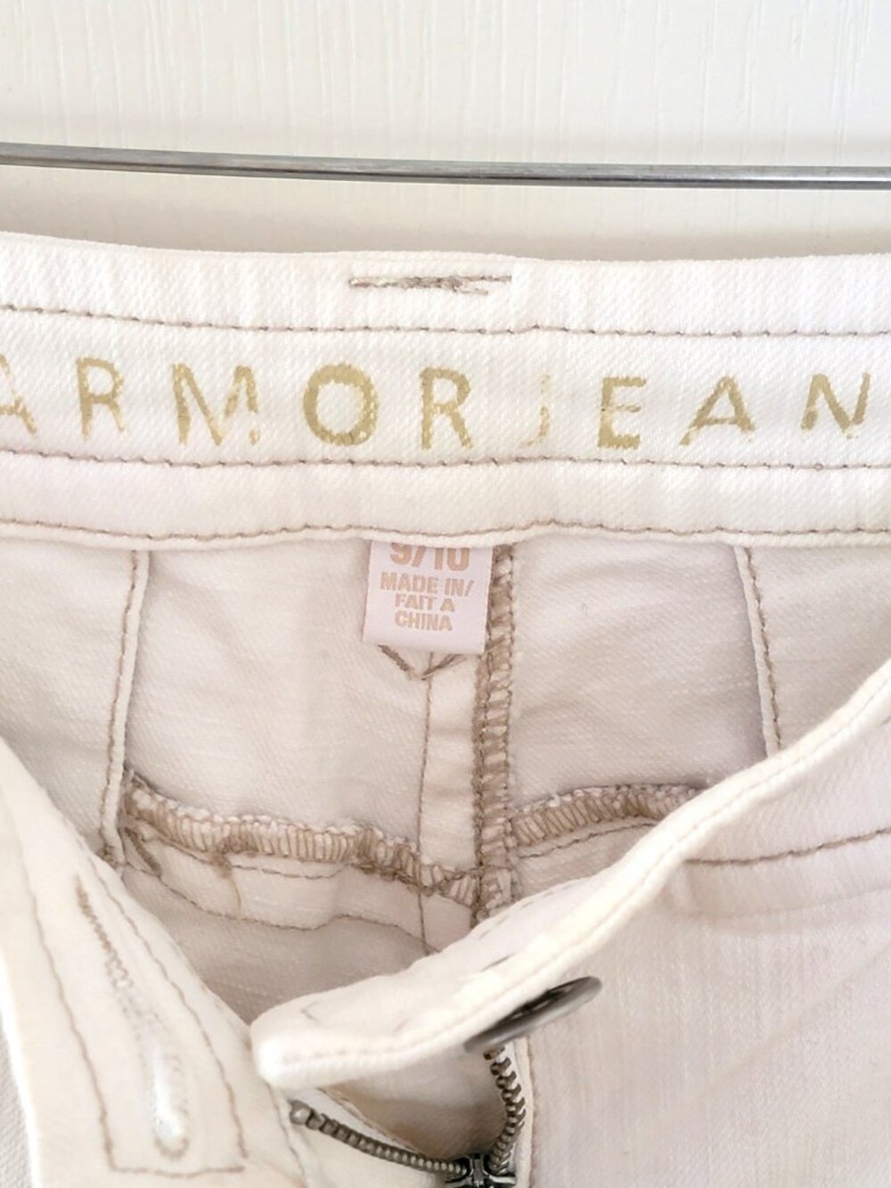 ARMOR JEANS WHITE DENIM - Picture 2 of 12
